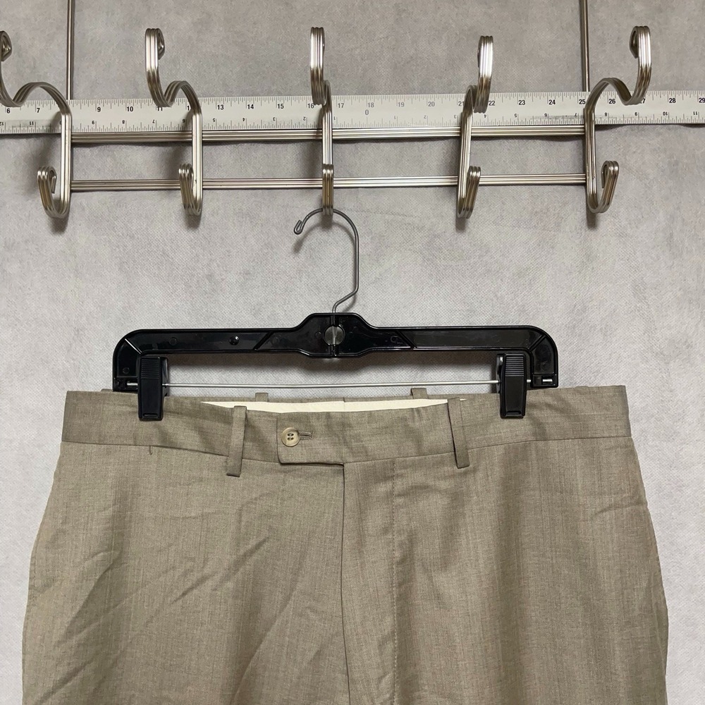 Bernard‎ Zins Pants Men 34X30 Beige France Cloud Wool Academia Designer Luxury